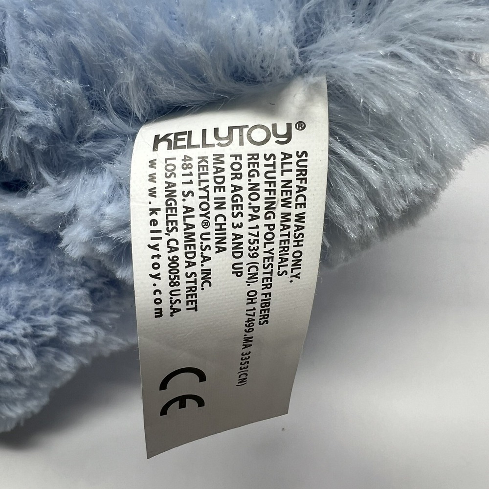 Kellytoy Original Blue Teddy Bear Plush 10" Soft Stuffed Animal Toy 2020 Bow Tie - Picture 2 of 14